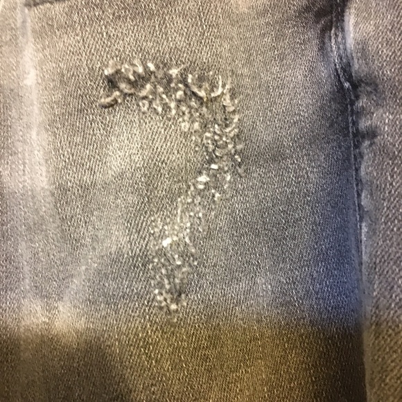 NWT! Judy Blue: Black Destroy and Sewn Hem Cuff Skinny Jeans. Size 11 Length 30 - Picture 13 of 16